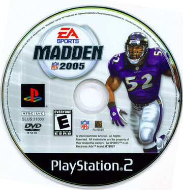 Madden NFL 2005 | PlayStation 2 | physical media | region=North America | source-country=United States | zypher-v2 | moby-d8102941bfa6 | Data by MobyGames.com