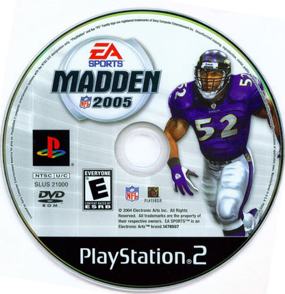 Madden NFL 2005 | PlayStation 2 | physical media | region=North America | source-country=United States | zypher-v2 | moby-d8102941bfa6 | Data by MobyGames.com