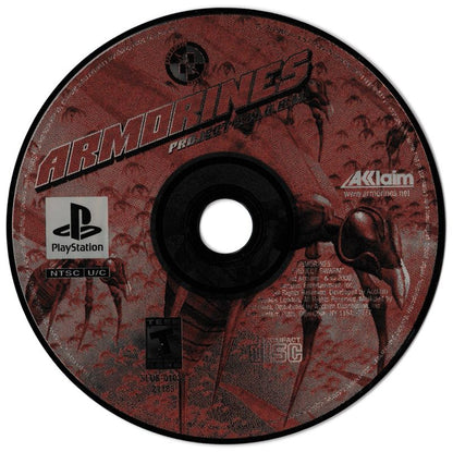 
Armorines: Project S.W.A.R.M. | PlayStation | physical media | Data by MobyGames.com