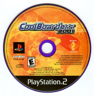 
Cool Boarders 2001 | PlayStation 2 | physical media | Region: North America | source-country=Canada,United States | Data by MobyGames.com