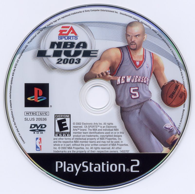 
NBA Live 2003 | PlayStation 2 | physical media | Data by MobyGames.com