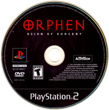 Orphen: Scion of Sorcery | PlayStation 2 | physical media | region=North America | source-country=United States | zypher-v2 | moby-8341a6d92e0a | Data by MobyGames.com