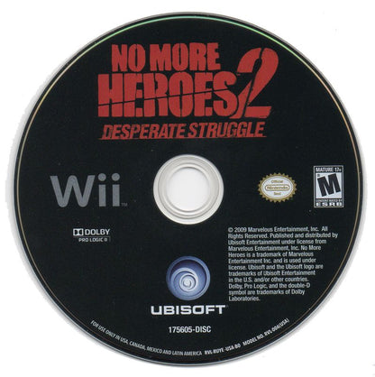 No More Heroes 2: Desperate Struggle | Wii | physical media | region=North America | source-country=United States | zypher-v2 | moby-a18f2ddd9ad3 | Data by MobyGames.com