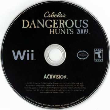 
Cabela's Dangerous Hunts 2009 | Wii | physical media | Data by MobyGames.com