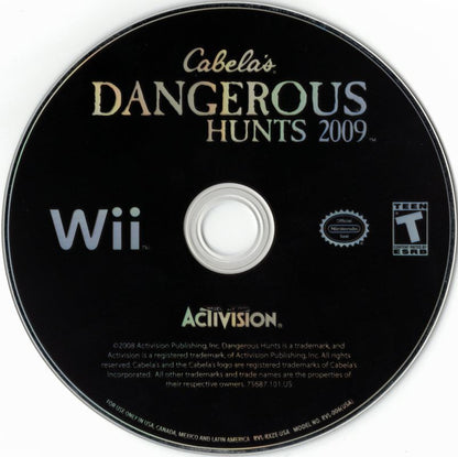 
Cabela's Dangerous Hunts 2009 | Wii | physical media | Data by MobyGames.com