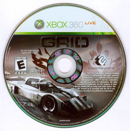 
Grid | Xbox 360 | physical media | Region: North America | source-country=United States | Data by MobyGames.com
