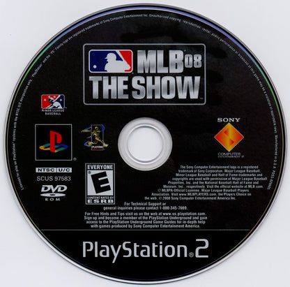 MLB 08: The Show | PlayStation 2 | physical media | region=North America | source-country=United States | zypher-v2 | moby-82f15b29b3b9 | Data by MobyGames.com