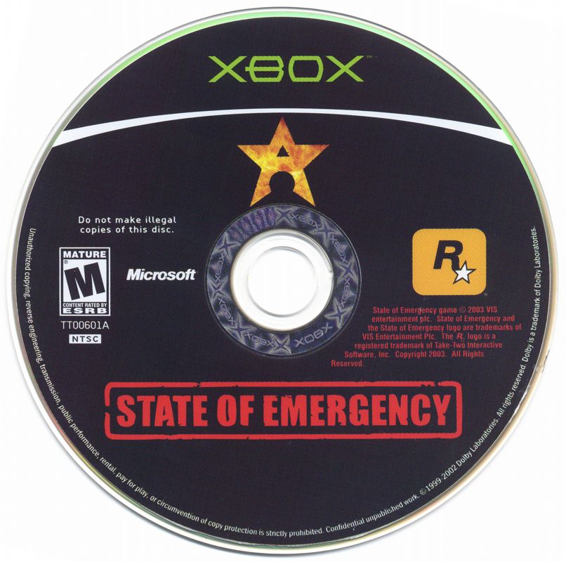 
State of Emergency | Xbox | physical media | Data by MobyGames.com