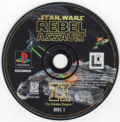 Star Wars: Rebel Assault II - The Hidden Empire | PlayStation | physical media | region=North America | source-country=United States | zypher-v2 | moby-9aa30e386ce9 | Data by MobyGames.com