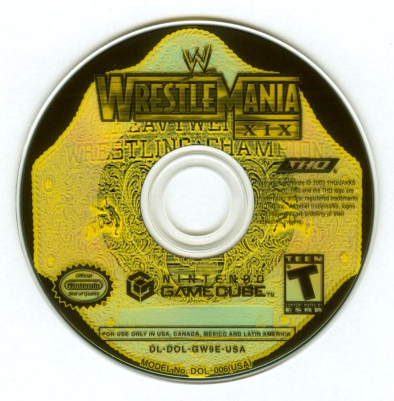 WWE WrestleMania XIX | GameCube | physical media | region=North America | source-country=Canada,Mexico,Other,United States | zypher-v2 | moby-1b8d1406d96d | Data by MobyGames.com