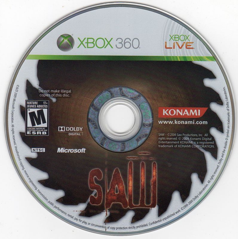 
Saw | Xbox 360 | physical media | Data by MobyGames.com