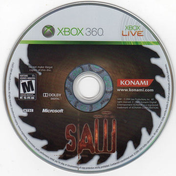 
Saw | Xbox 360 | physical media | Data by MobyGames.com