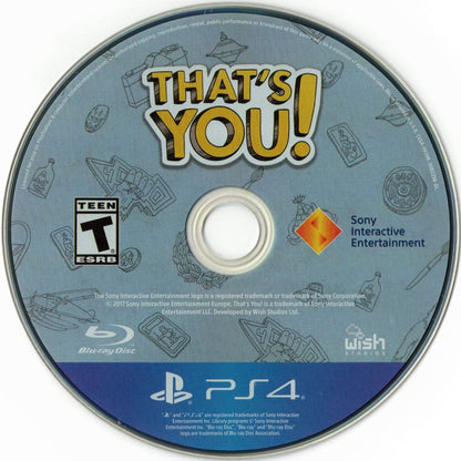 
That's You! | PlayStation 4 | physical media | Data by MobyGames.com