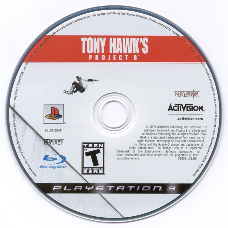 Tony Hawk's Project 8 | PlayStation 3 | physical media | region=North America | source-country=Canada,Mexico,United States | zypher-v2 | moby-5f0f601c27f6 | Data by MobyGames.com