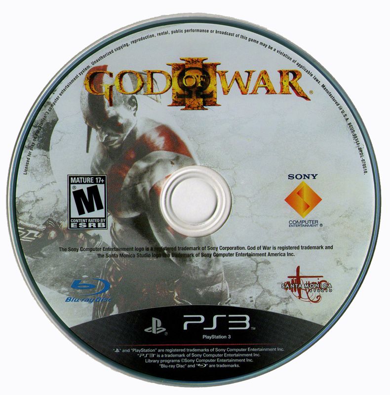 God of War III | PlayStation 3 | physical media | region=North America | source-country=United States | zypher-v2 | moby-21c72ec01fde | Data by MobyGames.com