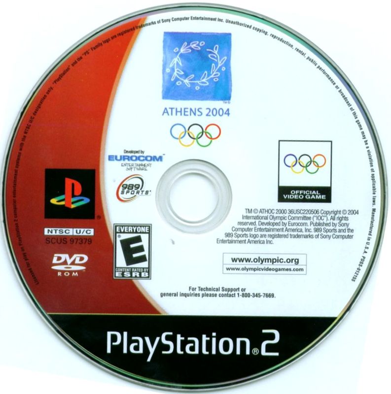 
Athens 2004 | PlayStation 2 | physical media | Region: North America | source-country=United States | Data by MobyGames.com