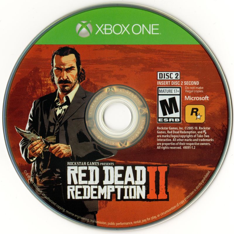 Red Dead Redemption II | Xbox One | physical media | Region: North America | source-country=United States | Data by MobyGames.com