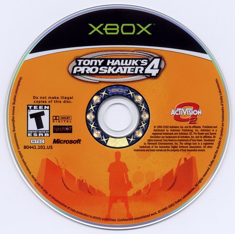 Tony Hawk's Pro Skater 4 | Xbox | physical media | region=North America | source-country=Canada,United States | zypher-v2 | moby-2b23497f79f7 | Data by MobyGames.com