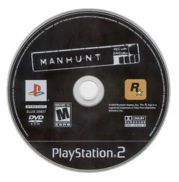 
Manhunt | PlayStation 2 | physical media | Region: North America | source-country=Canada,United States | Data by MobyGames.com