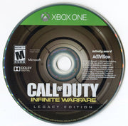 
Call of Duty: Infinite Warfare (Legacy Edition) | Xbox One | game disc 1 of 1 | Region: North America | source-country=Canada,United States | Data by MobyGames.com