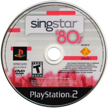 SingStar: '80s | PlayStation 2 | physical media | region=North America | source-country=Canada | zypher-v2 | moby-33bba3ebbc35 | Data by MobyGames.com