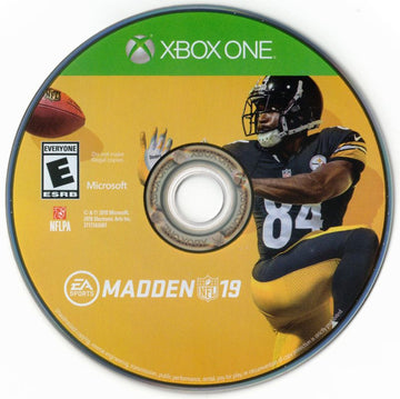 Madden NFL 19 | Xbox One | physical media | region=North America | source-country=United States | zypher-v2 | moby-f6e3f93baedd | Data by MobyGames.com