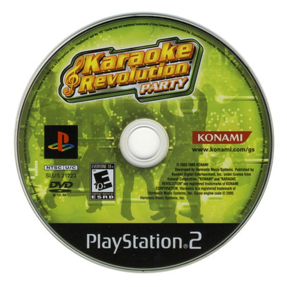 Karaoke Revolution: Party | PlayStation 2 | physical media | region=North America | source-country=United States | zypher-v2 | moby-4f3176b25099 | Data by MobyGames.com