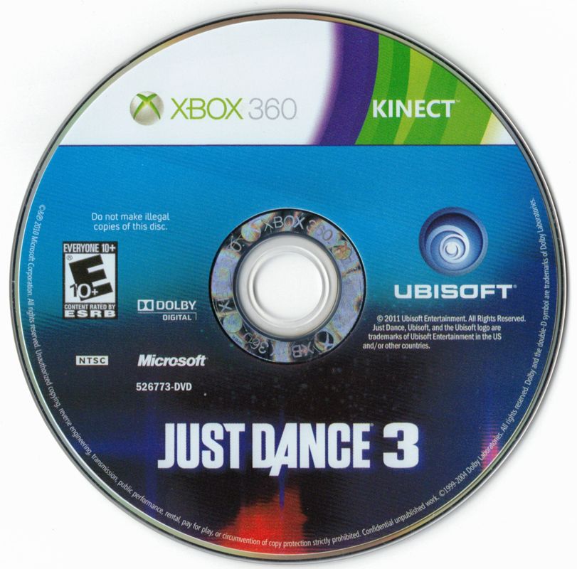 Just Dance 3 | Xbox 360 | physical media | Region: North America | source-country=United States | Data by MobyGames.com