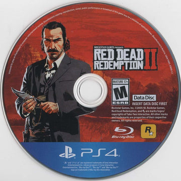 
Red Dead Redemption II | PlayStation 4 | game disc 2 of 2 | Data by MobyGames.com