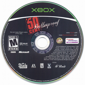 50 Cent: Bulletproof | Xbox | physical media | region=North America | source-country=United States | zypher-v2 | moby-79a83909effb | Data by MobyGames.com