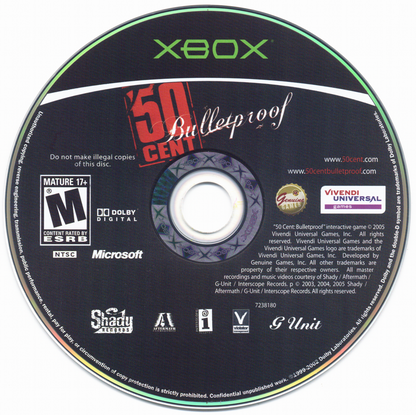 50 Cent: Bulletproof | Xbox | physical media | region=North America | source-country=United States | zypher-v2 | moby-79a83909effb | Data by MobyGames.com