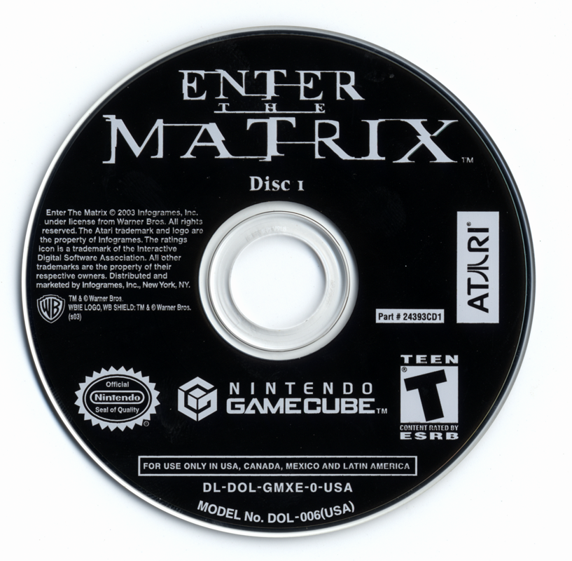 Enter the Matrix | GameCube | physical media | region=North America | source-country=United States | zypher-v2 | moby-9647b33a80fe | Data by MobyGames.com