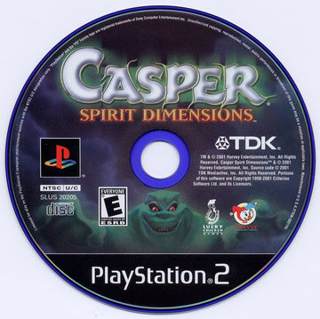 
Casper: Spirit Dimensions | PlayStation 2 | physical media | Region: North America | source-country=Canada,United States | Data by MobyGames.com