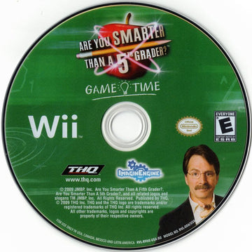 
Are You Smarter than a 5th Grader? Game Time | Wii | physical media | Data by MobyGames.com