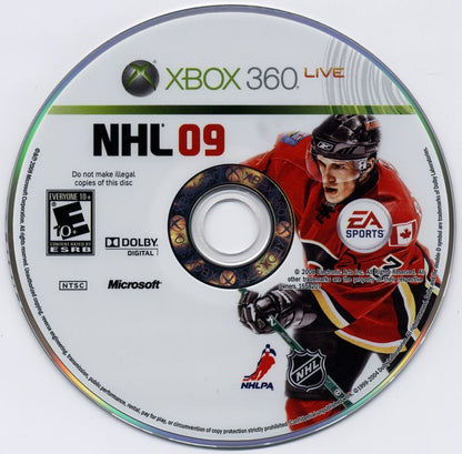 NHL 09 | Xbox 360 | physical media | region=North America | source-country=United States | zypher-v2 | moby-2ef0448e7d38 | Data by MobyGames.com