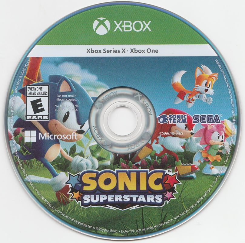 
Sonic Superstars | Xbox Series | game disc 1 of 1 | Data by MobyGames.com