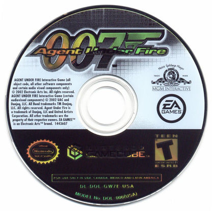 007: Agent Under Fire | GameCube | physical media | region=North America | source-country=Canada,Mexico,United States | zypher-v2 | moby-48416da2ac35 | Data by MobyGames.com