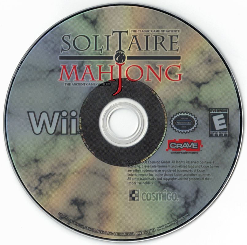 
Solitaire & Mahjong | Wii | physical media | Data by MobyGames.com