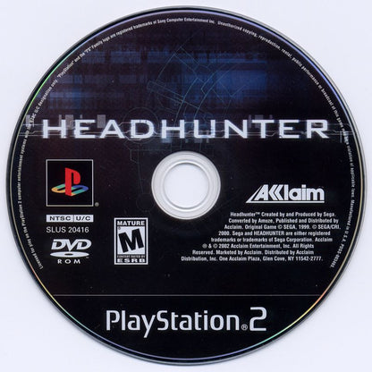 
Headhunter | PlayStation 2 | physical media | Data by MobyGames.com