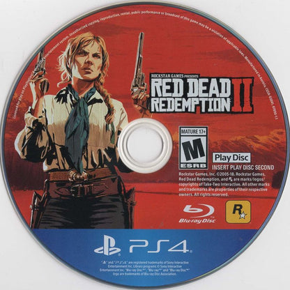 
Red Dead Redemption II | PlayStation 4 | game disc 1 of 2 | Data by MobyGames.com