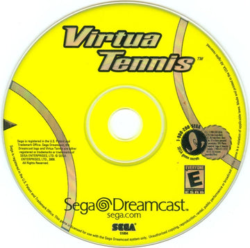 
Virtua Tennis | Dreamcast | game disc 1 of 1 | Data by MobyGames.com