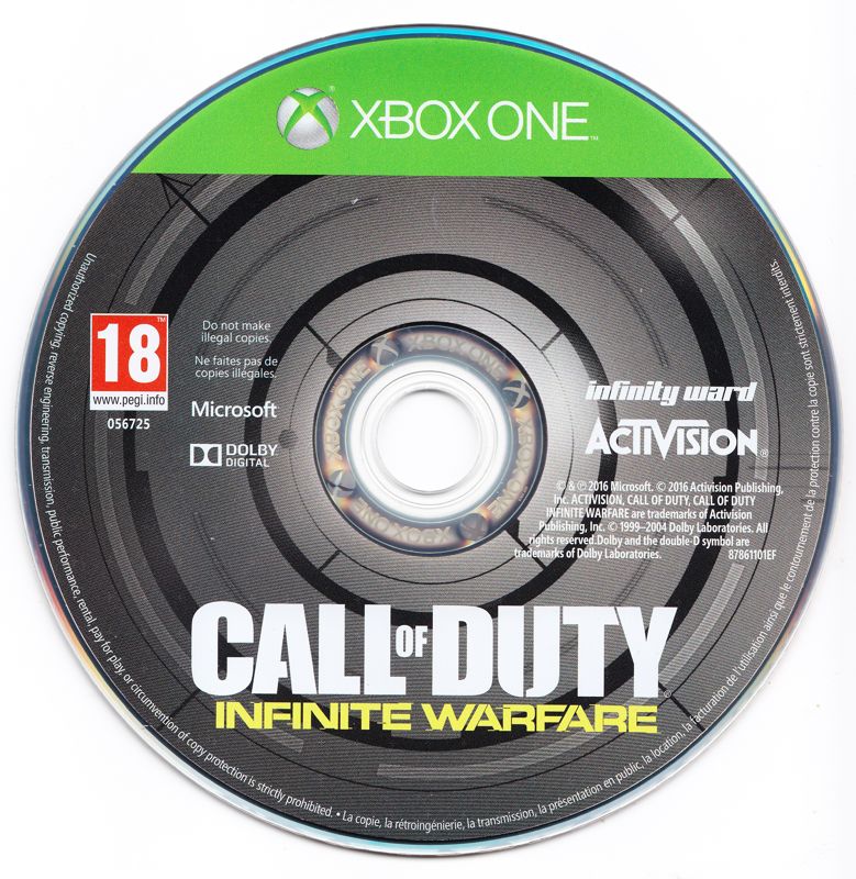 
Call of Duty: Infinite Warfare | Xbox One | game disc 1 of 1 | Data by MobyGames.com