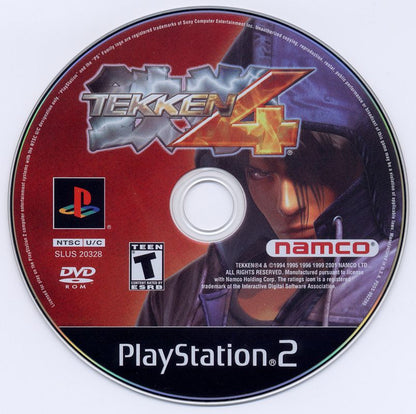 
Tekken 4 | PlayStation 2 | physical media | Region: North America | source-country=United States | Data by MobyGames.com