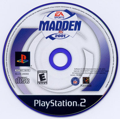 Madden NFL 2001 | PlayStation 2 | physical media | region=North America | source-country=Canada,United States | zypher-v2 | moby-520a7b26f39e | Data by MobyGames.com