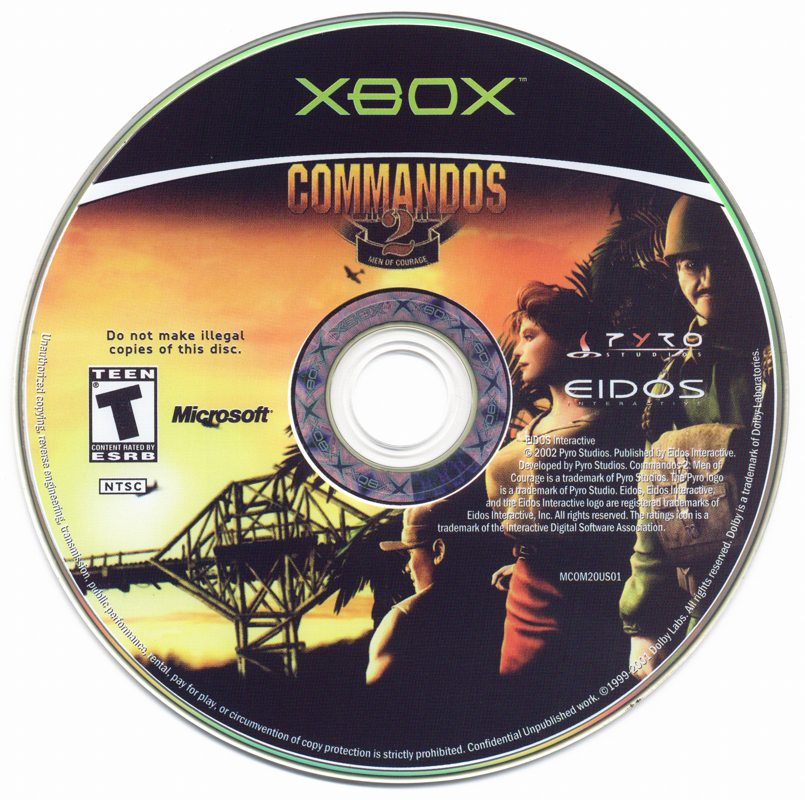 
Commandos 2: Men of Courage | Xbox | physical media | Region: North America | source-country=United States | Data by MobyGames.com