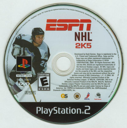 
ESPN NHL 2K5 | PlayStation 2 | physical media | Region: North America | source-country=Canada,United States | Data by MobyGames.com