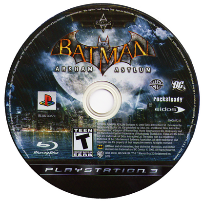 
Batman: Arkham Asylum | PlayStation 3 | physical media | Region: North America | source-country=United States | Data by MobyGames.com