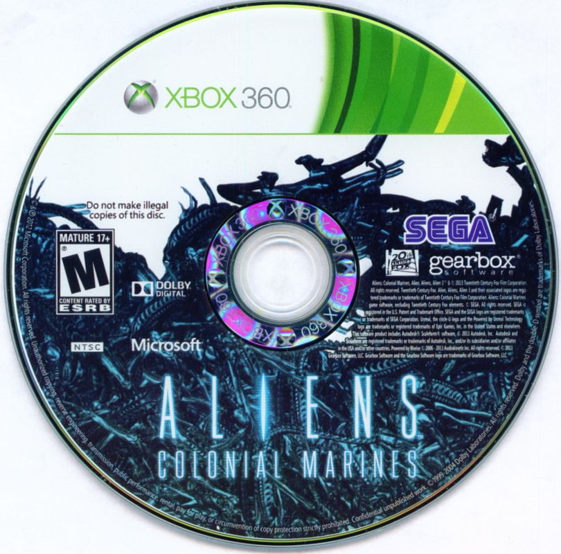 Aliens: Colonial Marines | Xbox 360 | physical media | Data by MobyGames.com