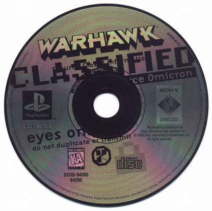 
Warhawk | PlayStation | physical media | Region: North America | edition=greatest hits | source-country=United States | Data by MobyGames.com