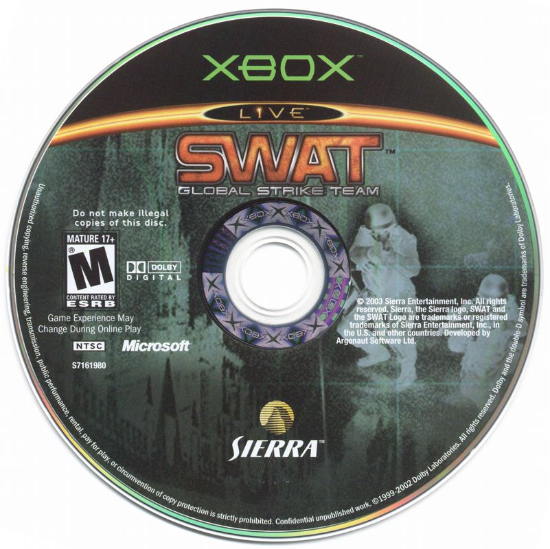 
SWAT: Global Strike Team | Xbox | physical media | Region: North America | source-country=United States | Data by MobyGames.com